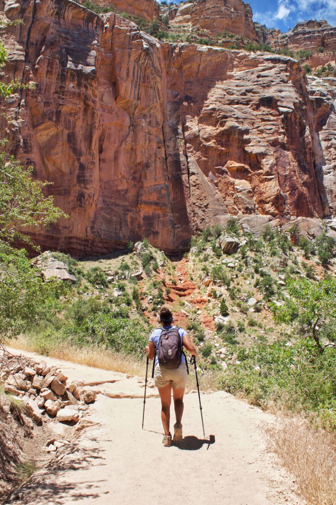 hiking Bright Angel Trail to Indian Gardens